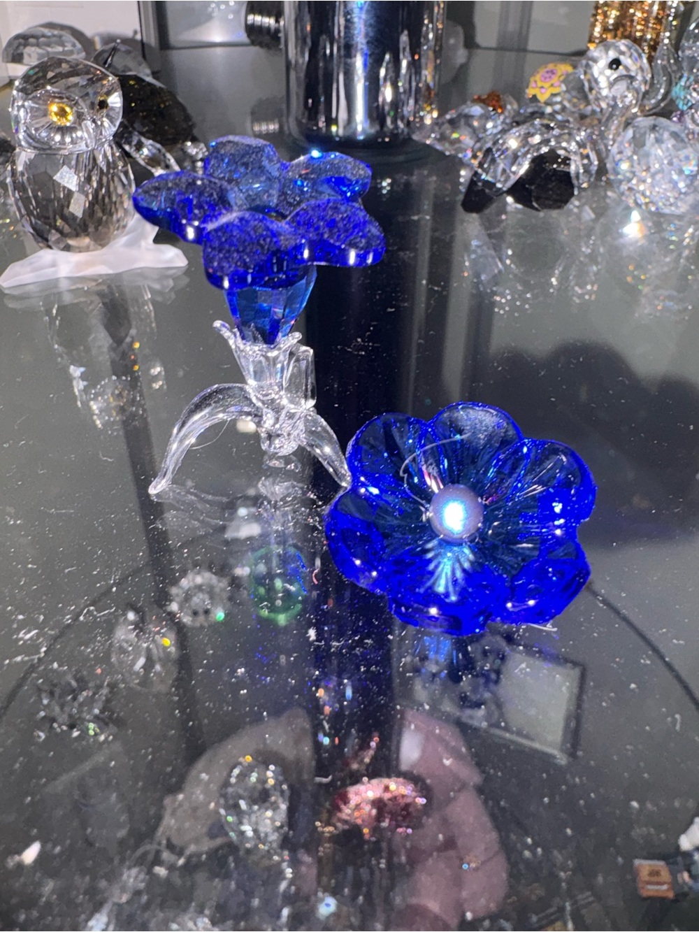 Duo of Swarovski SCS Membership Gifts! Gentian Flower (20) + Anemone Flower (26)